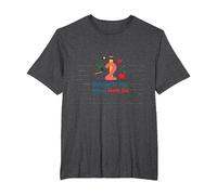 Thriving in My Second Grade Era T-Shirt, Men's Big and Tall, Dark Heather Grey, 4X Tall