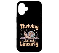 Thriving Just Not Linearly Funny Neurodivergent Case for iPhone 16