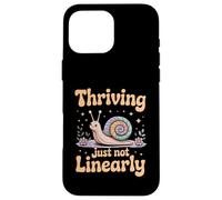 Thriving Just Not Linearly Funny Neurodivergent Case for iPhone 16 Pro Max