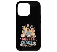 Thriving On Coffee Chaos & Self-Discovery - Quote Case for iPhone 13 Pro