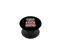 Thriving on Faith and Adventures - Bold Outdoor PopSockets Adhesive PopGrip