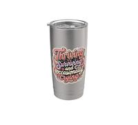 Thriving Surviving and Occasionally Crying ||- Stainless Steel Insulated Tumbler