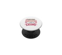 Thriving Surviving Occasionally Crying Humor PopSockets Adhesive PopGrip