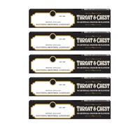Throat & Chest Soothing Menthol Sweets Lozenges - Pack of 5 x 41g Bars Multipack - Cough Candy for Sore Throat, Cold & Flu Relief