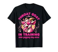 Throat Goat Funny Cute Rude Goat Pun Novelty Hen Do Design T-Shirt