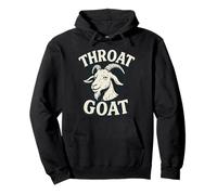 Throat Goat Funny Offensive Adult Humor Bootleg Y2K Graphic Pullover Hoodie