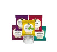 Throat Lozenges Menthol 5-Pack Bundle of Sweets with TinTastic Silver Window Refillable On-The-Go Tin - Cough Relief