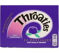 Throaties Blackcurrant Pastilles 12 Pack