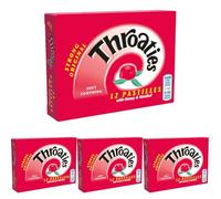 Throaties Strong Original Flavour Soft Soothing Pastilles with Honey & Menthol, 12 Pastilles (Pack of 4)