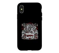 Throne Beneath The Japanese Waves Japanese Dragon Lord Case for iPhone X/XS