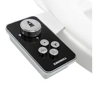 Throne Bidet Toilet Attachment - Non-Electric Self Cleaning Water Sprayer Bidets for Existing Toilets Seat Double Nozzle (Frontal & Rear Wash) Bidet Attachment for Toilet, Easy Install (Black)