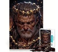 Throne of Chains - The Fallen King's Wrath 1000 Piece Jigsaw Puzzles for Adults Jigsaw Mental Toy Soothing Fun Premium Cut Birthday Gift (50x75cm)