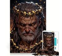 Throne of Chains - The Fallen King's Wrath 1000 Piece Jigsaws for Teenagers Puzzle Wise Think Toy Simple Fun Tight Cut Santa Wish Pick (38x52cm)