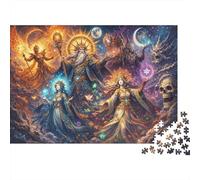 Throne of Deities 1000 Piece Jigsaw Puzzle,Impossible Challenge,Stress Relief,Home Wall Decor,Great Gifts,Premium Cardboard,Adults & Kids 14+,Educational Toy 52x38cm/1000pcs