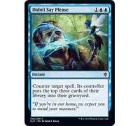Throne of Eldraine ELD Ruthless Punishment Didn't Say Please Magic the Gathering mtg