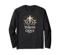 Throne of Grace Hebrews 4:16 Cross Long Sleeve T-Shirt