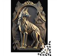 Throne of Power Wolf Adult 1000-Piece Jigsaw Puzzle, 70x50cm/1000pcs, A Weekend Activity at Your Own Pace; White Cardboard with Reduced Dust