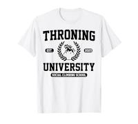 Throning University Culture Satire Social Climbing Flex T-Shirt