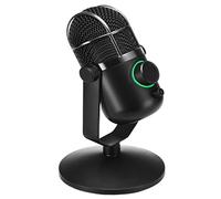 THRONMAX MDrill Dome Plus - Compact USB Condenser Microphone with a 96kHz Sample Rate / 24bit Bit Rate - Jet Black