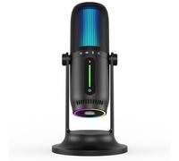 THRONMAX MDrill Ghost RGB Streamer Mic- USB Dynamic Microphone with 4 Recording Modes- For Gaming, Streaming, Podcasts, Voice Recording, YouTube