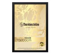 Throntons Large Black 70x100cm Poster Frames with Plexiglass Front | Wall Gallery Photo Frames |Wall Decor Vertically or Horizontally For Gallery, Home & Office Décor (27.56" x 39.37" Approx.)