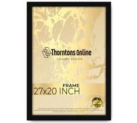 Throntons Large Poster Frame 27 x 20 Inch Large Picture Frames Shatter-Resistant Perspex Portrait & Landscape Display Frames for Wall Decoration Photos Canvas Paintings Art Gallery (27 x 20 '')