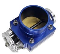 Throttle Body Actuator 65MM 70MM 80MM 90MM THROTTLE BODY INTAKE MANIFOLD BILLET ALUMINUM HIGH FLOW(65MM BLUE)