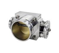 Throttle Body Actuator 65MM 70MM 80MM 90MM THROTTLE BODY INTAKE MANIFOLD BILLET ALUMINUM HIGH FLOW(70MM SILVER)
