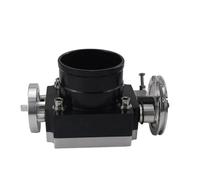 Throttle Body Actuator 65MM 70MM 80MM 90MM THROTTLE BODY INTAKE MANIFOLD BILLET ALUMINUM HIGH FLOW(90MM BLACK)