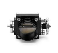 Throttle Body Assembly 80MM THROTTLE BODY PERFORMANCE INTAKE MANIFOLD BILLET ALUMINUM HIGH FLOW UNIVERSAL THROTTLE BODY(Black)