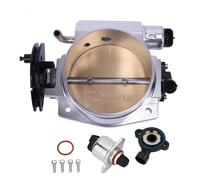 Throttle Body Assembly 92mm/102mm TT102152 High Flow Billet Aluminum Throttle Body With TPS Sensor For LS1 LS2 LS3 LS6 LSX Car Modification Parts Black Throttle Body Actuator(102mm Silver)