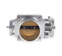 Throttle Body Fit For Universal 70mm 2.75inch High Flow Alloy Aluminum CNC Billet Intake Throttle Body Fit For RS-THB192 Throttle Body Throttle Valve(Silver)