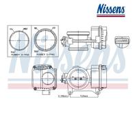 Throttle Body NISSENS 955096 For RENAULT, DACIA, OPEL