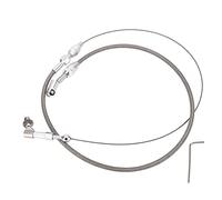 Throttle Cable 24in Stainless Steel Flexible Wire Kit for Car Modification - Easy Installation, Durable Material, Universal Fit