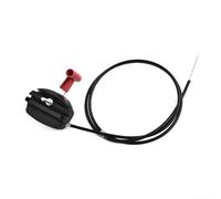Throttle Cable and Choke Lever for Lawnmower Lawn Mower, Alloy and Plastic 142cm 56in Length Compatible with Multiple Brands