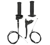 Throttle Clutch Handle Set, Brake Levers 7/8in / 22mm Easy Installation Black Matte Texture for 50cc 90cc 110cc 125c 4 Stroke Dirt Bike