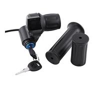 throttle control with key,Electric Throttle, Throttle,Universal E Bike Throttle Grip Electric Bike Motor Scooter Speed Controller & Cable Set, 12V 99V Half Wrist Twist Grip Throttle Handle