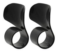 Throttle Material Black Fatigue Control for Easy Arm Reduce 2pcs Assist Grips Abs with Heavier Gloves Motorcycle Riding