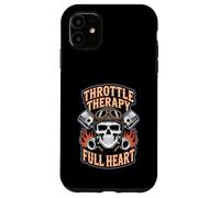 Throttle Relief Full Heart - Funny Biker Quote Case for iPhone 11