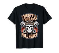 Throttle Relief Full Heart - Funny Biker Quote T-Shirt