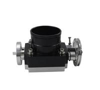 Throttle Sensor 65mm 70mm 80mm 90mm Throttle Body Performance Intake Manifold Billet Aluminum High Flow(80MM BLACK)