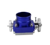 Throttle Sensor 65mm 70mm 80mm 90mm Throttle Body Performance Intake Manifold Billet Aluminum High Flow(90MM BLUE)