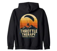 Throttle Therapy Quiet Skies Loud Smiles Zip Hoodie