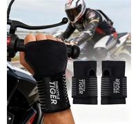 Throttle Tiger - Motorcycle Wrist Support, Adjustable Comfort for All Bikers, Reduces Wrist & Hand Pain and Absorbs Vibration (Large)