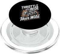 Throttle Wide Hair Wild ATV Quad Off Road Rider PopSockets PopGrip for MagSafe