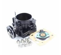 Throttling Device For Civic For Si K-Series K20 K20A Engine For For RSX 70MM Aluminum Intake Manifold Throttle Body + For TPS(Black)