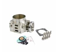 Throttling Device For Civic For Si K-Series K20 K20A Engine For For RSX 70MM Aluminum Intake Manifold Throttle Body + For TPS(Silver)