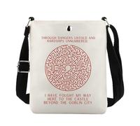 Through Dangers Untold Gift Labyrinth Lover Movie Inspired Gift Cult Movie Lover Gift Crossbody Bag (Through Dangers cb UK)