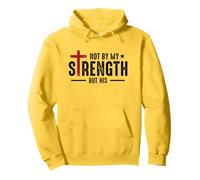 Through God's Strength Jesus Faith Religion Christians Pullover Hoodie