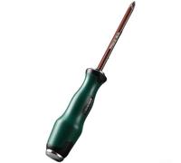 Through Hole Screwdriver, High Hardness Hammer Resistant Extended Magnetic Flathead Industrial Grade Multi-Functional Tool(D)
